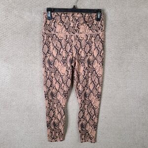 Fabletics Powerhold Pants Womens M Snake Print Leggings‎ Athleisure Workout